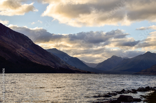 Southland, NEW ZEALAND - May 3, 2016: North Mavora Lake,Fiordland National Park, New Zealand. photo