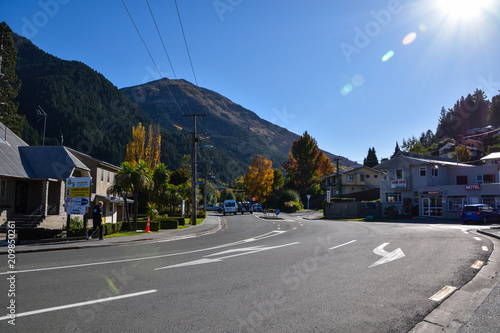 Queenstown , NEW ZEALAND - May 3, 2016: Queenstown in the fall.