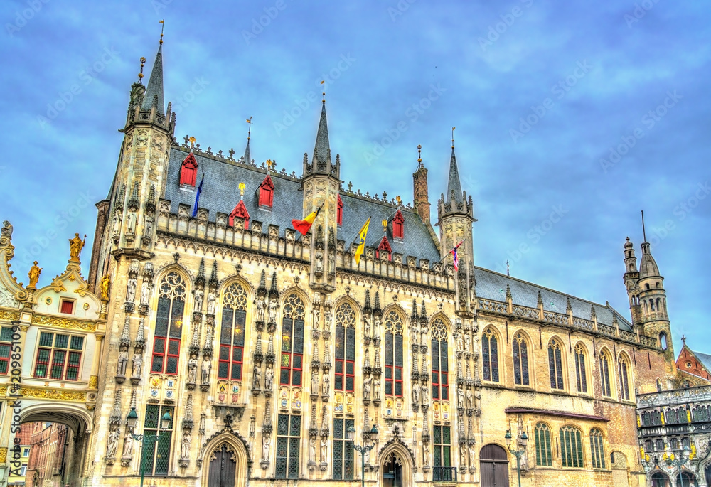 The City Hall of Bruges in Belgium