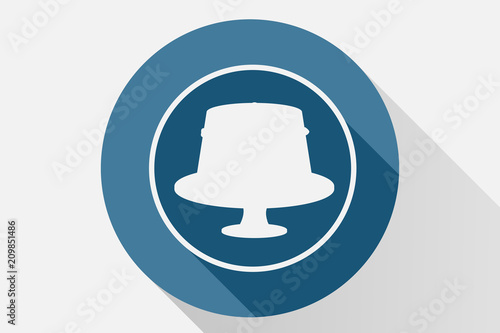 Icono azul de tarta.