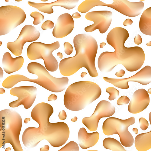 Abstract liquid gold vector...