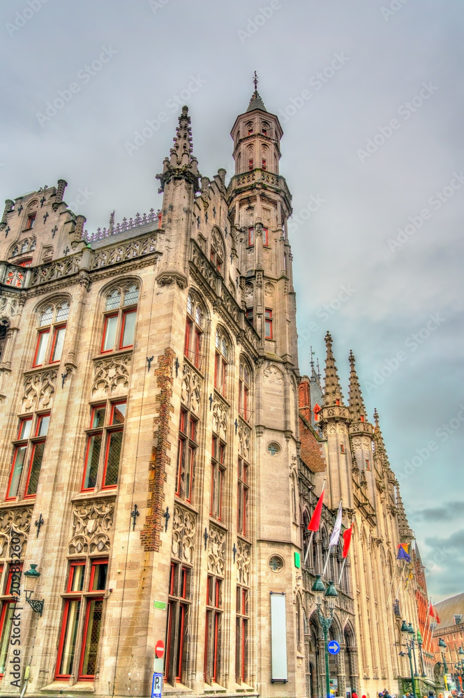 The Historium on the Market Square of Bruges, Belgium