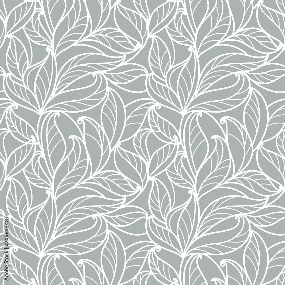 grey abstract background with leaves grey abstract background with leaves