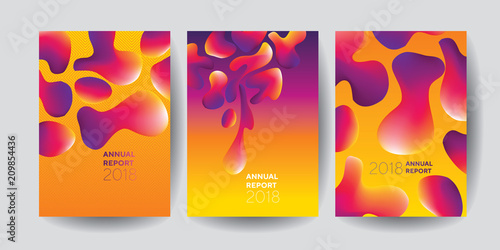 abstract fluid shapes vecto...