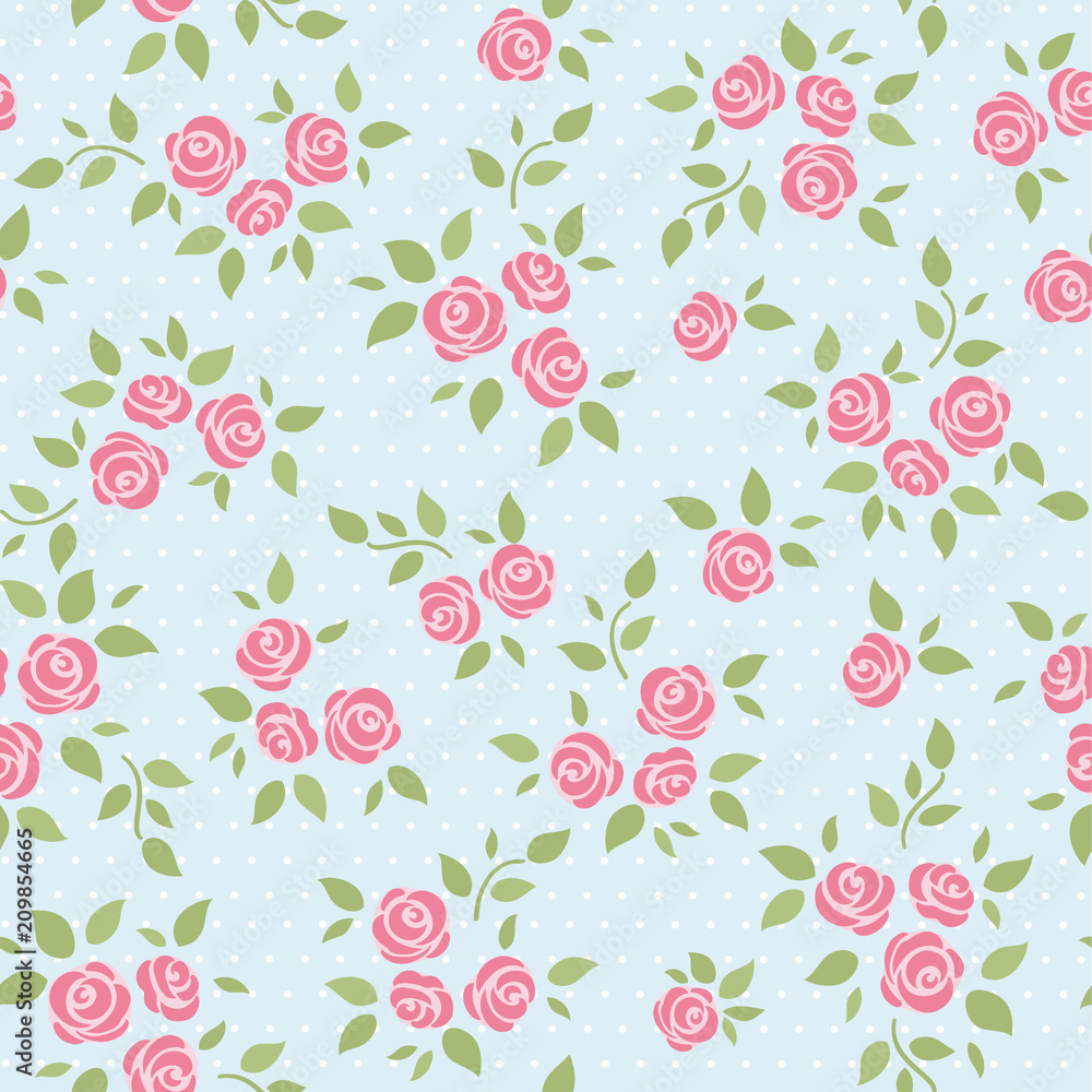 Seamless background with roses Seamless background with roses