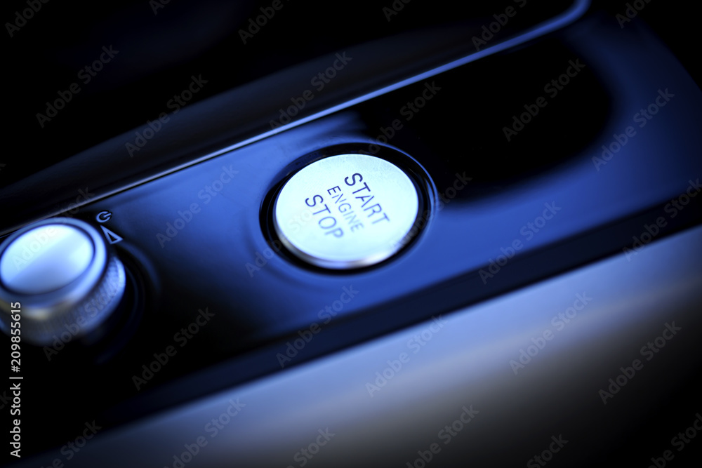 Electric car start button