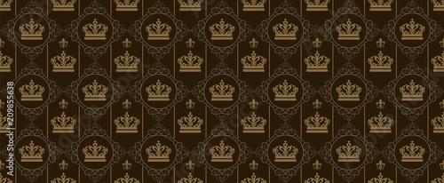 Royal background-classic Wallpaper with Royal crowns