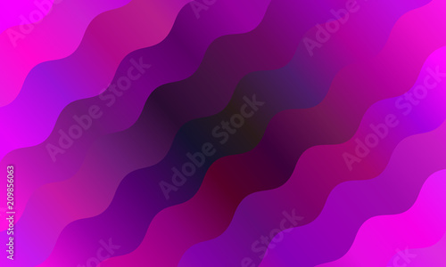 Vibrant gradient. Colorful geometric background. Wavy pattern. Fluid shapes composition. Minimal design. Vector illustration