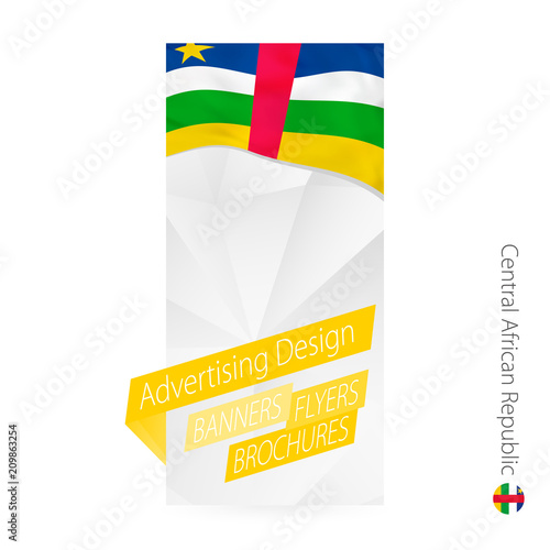 Vector abstract banner template for Central African Republic.