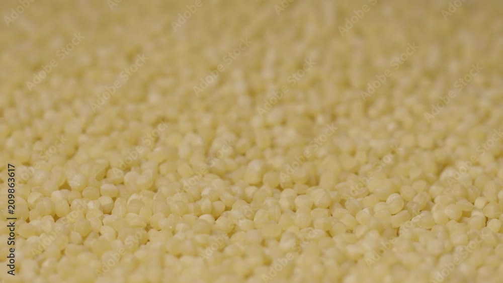 MACRO: Jumping of couscous - Slow motion MACRO: Jumping of couscous - Slow motion