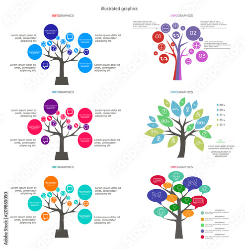 Illustrated graphics for workflow layout
