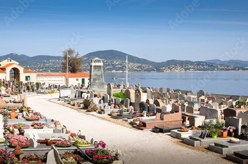 marine cemetery of saint tropez photo