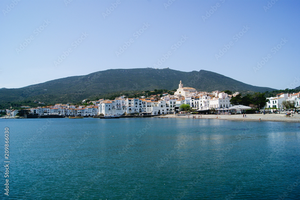 Beautiful view of Cadaques, town of Salvador Dali