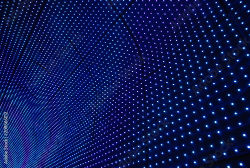 青　テクスチャ背景　抽象的な　LED　背景　青　電球　明るい　円　クローズアップ　色　デザイン　デジタル　ダイオード　点　電子　きらめく　光　モニター　パネル　模様　テクノロジー　ドット