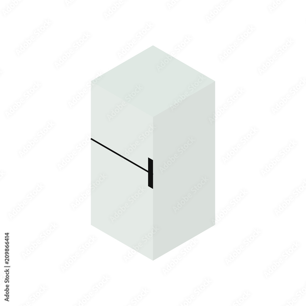 Naklejka premium Refrigerator isometric icon