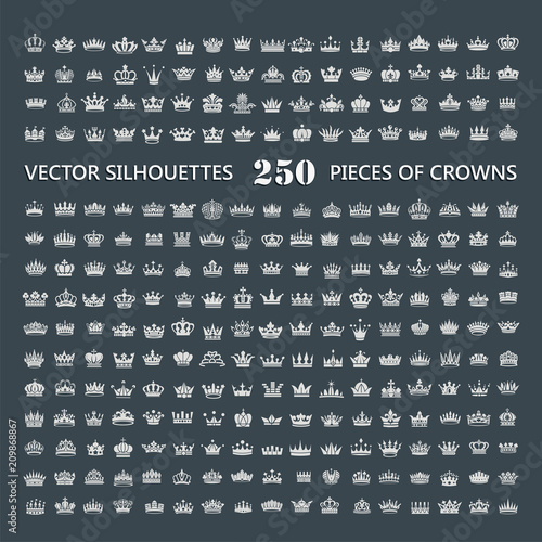 King and queen crowns symbols