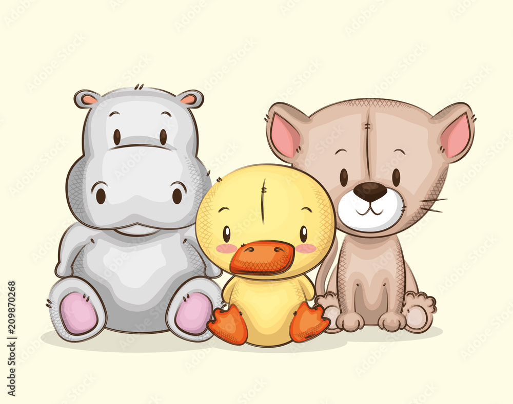 little and cute animals group vector illustration design little and cute animals group vector illustration design