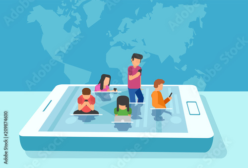 Vector of a modern lifestyle concept