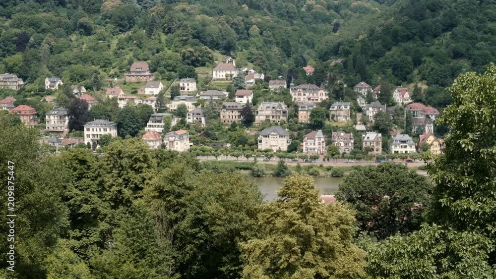 Old Buildings on the other side of Neckar River, Heidelberg Summer 2018 Old Buildings on the other side of Neckar River, Heidelberg Summer 2018