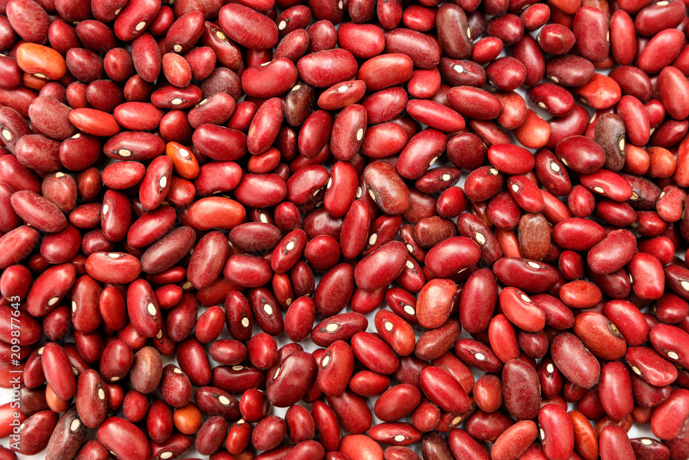 Pile of red kidney bean, canned beans isolated on white background Pile of red kidney bean, canned beans isolated on white background