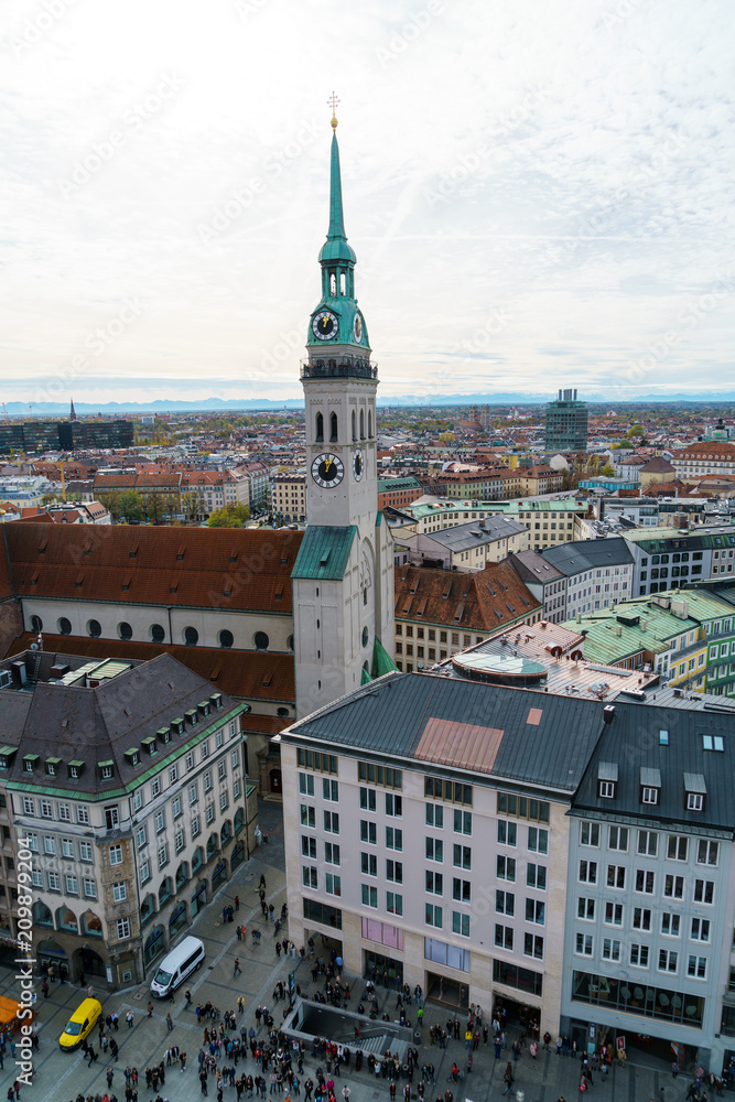 St Peter's Church gothic cathedral, Munich, Bavaria St Peter's Church gothic cathedral, Munich, Bavaria