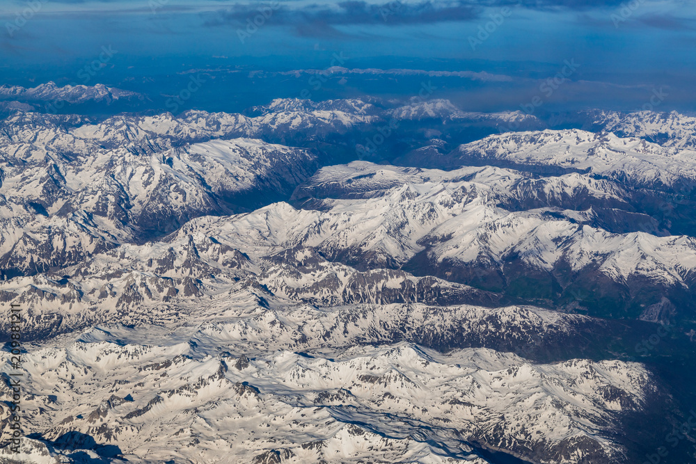 Mountains from above