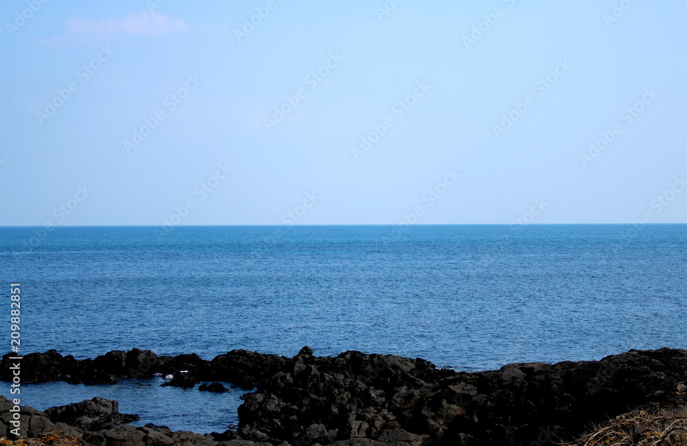 View of sea at Jeju Island