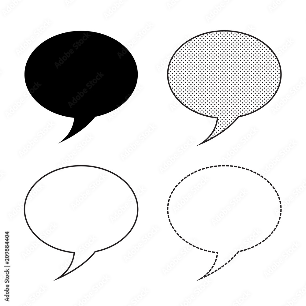 Speech bubbles Icon vector Speech bubbles Icon vector