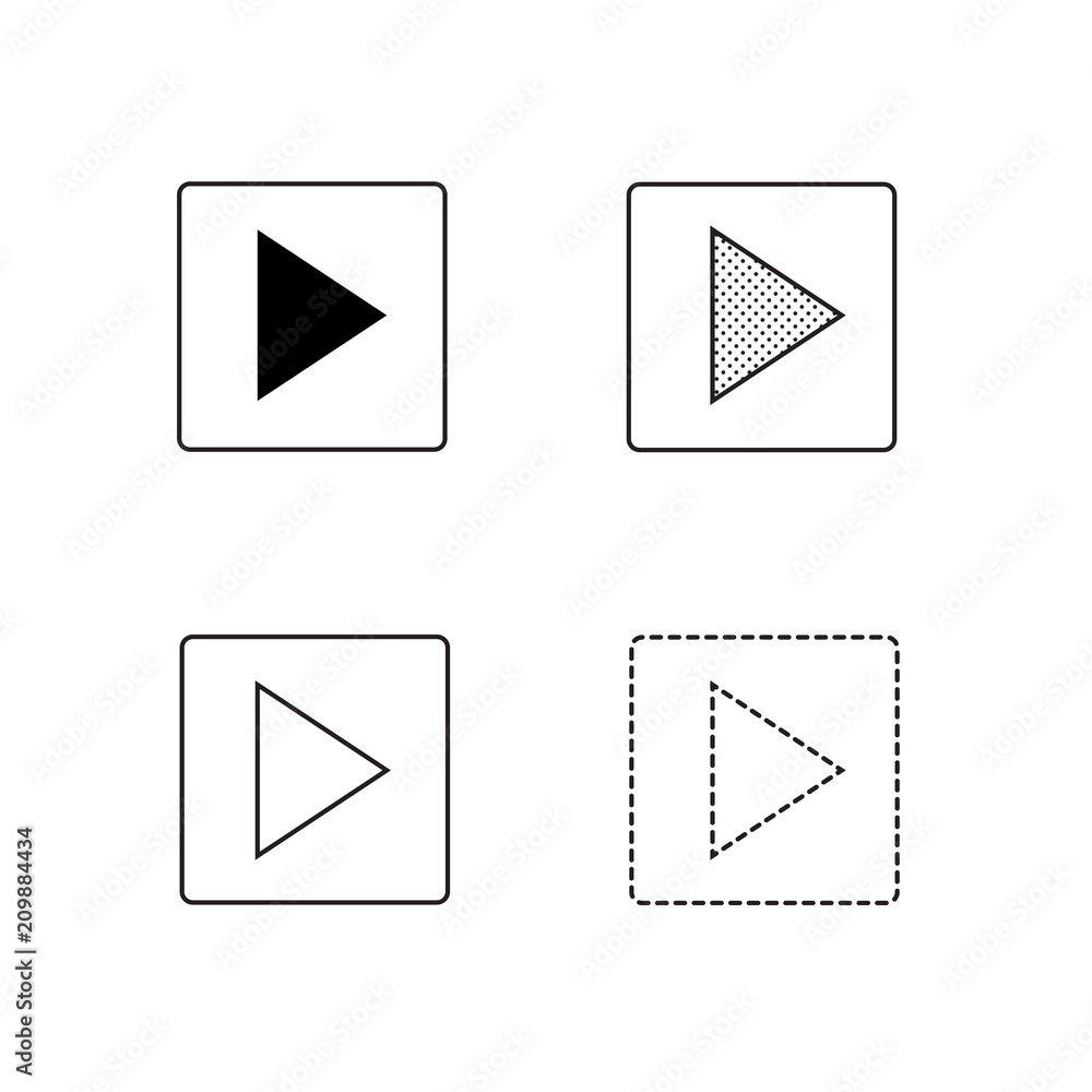 Vector arrow icon illustration Vector arrow icon illustration