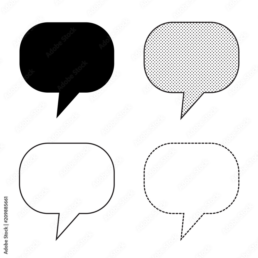 Speech bubbles Icon vector Speech bubbles Icon vector