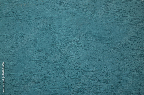 Texture of blue painted relief wall