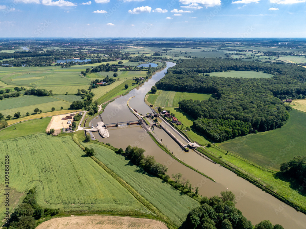 Fototapeta premium Dam under construction