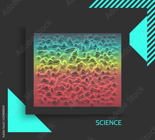 Abstract wavy background. Dynamic effect. Futuristic vector illustration.