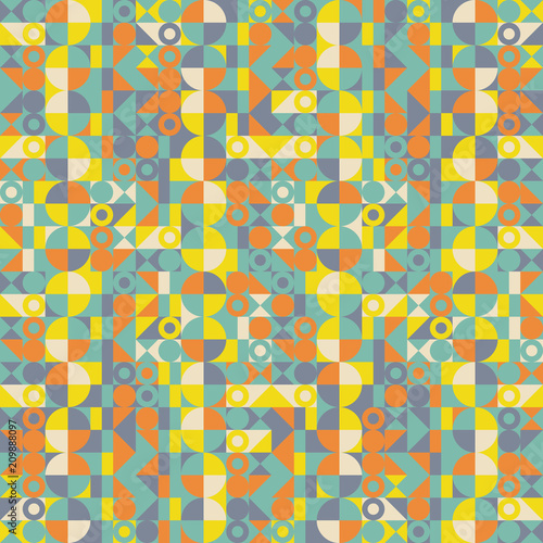 Abstract colorful geometric design. Vector illustration. Pattern can be used as a template for brochure, annual report, magazine, poster, presentation, flyer and banner.