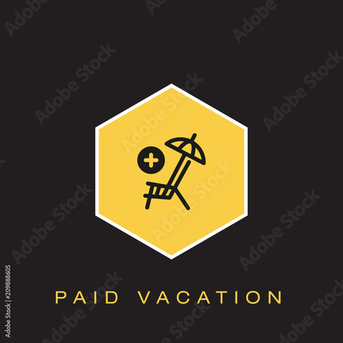 Paid vacation Icon