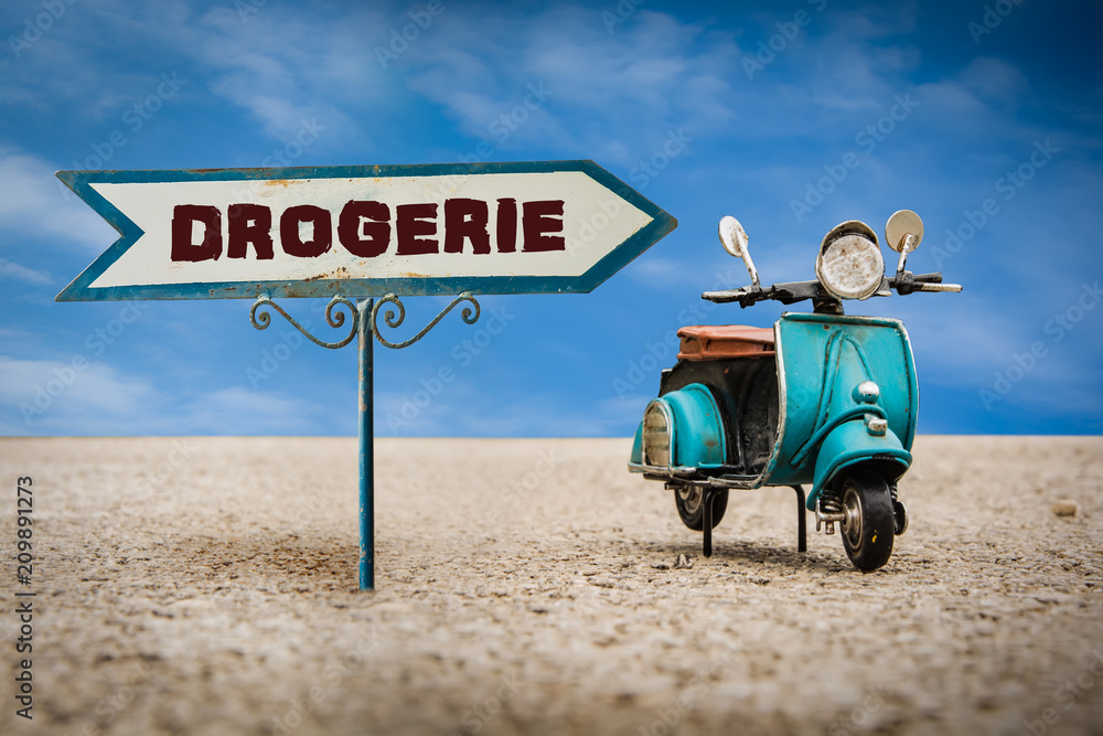 Obraz premium Schild 305 - Drogerie