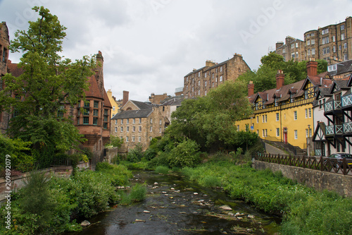 Dean Village in Edinburgh, United Kingdom