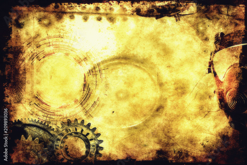 Steampunk background photo