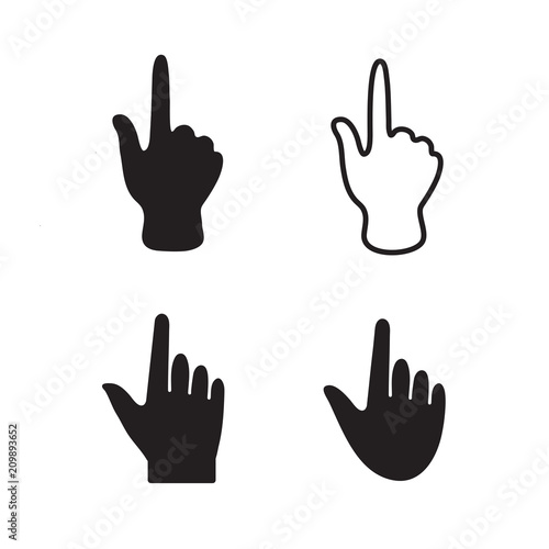 Zeigefinger Set Icons