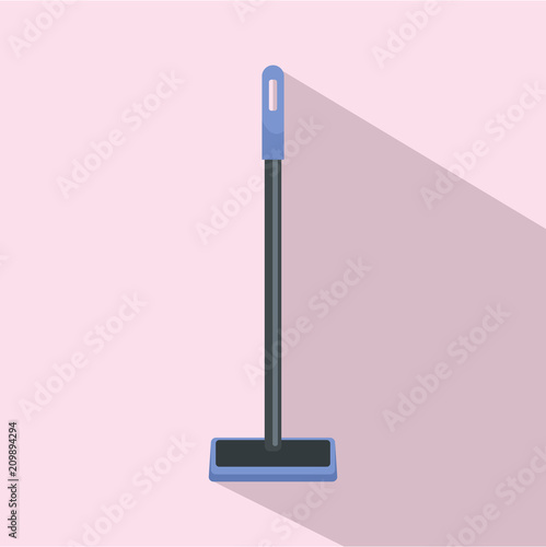 Sponge mop icon. Flat illustration of sponge mop vector icon for web design