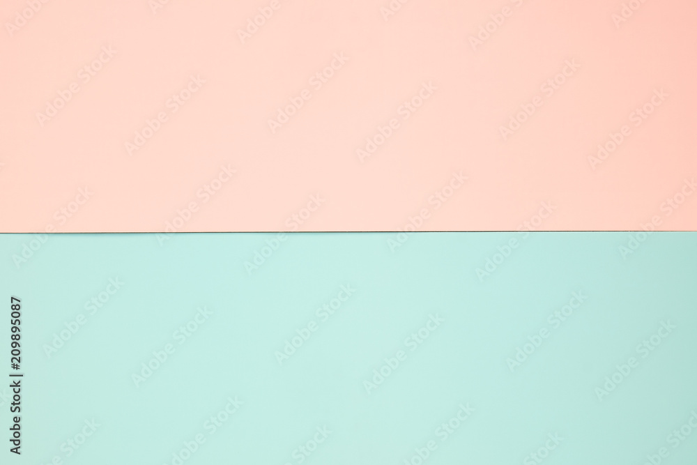 Light green and orange pastel paper color for background