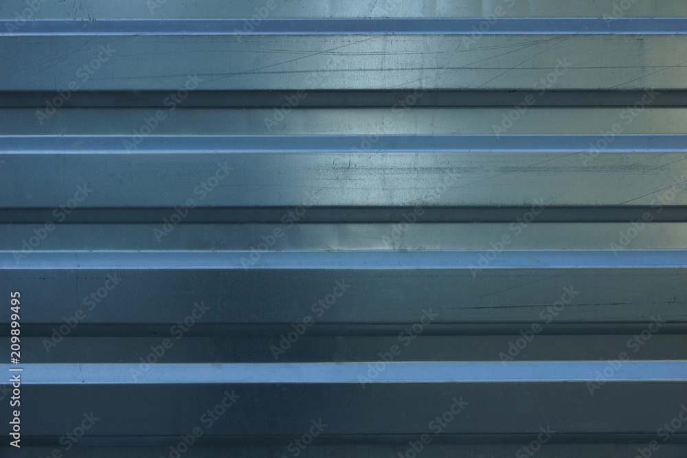 Fototapeta premium metalowy profil tekstura tło. metalowe ogrodzenie w konstrukcji budynku