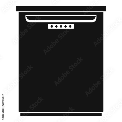Freezer icon. Simple illustration of freezer vector icon for web design isolated on white background