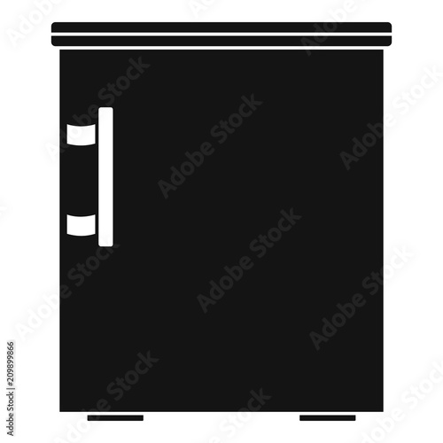Small fridge icon. Simple illustration of small fridge vector icon for web design isolated on white background