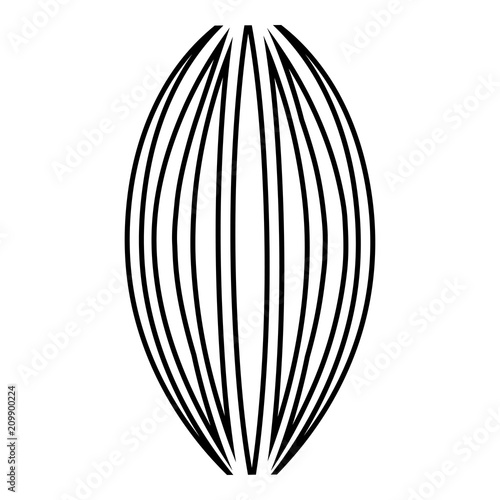 Muscle icon black color illustration flat style simple image