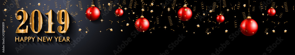 2019 Happy New Year Background for your Seasonal Flyers and Greetings Card 2019 Happy New Year Background for your Seasonal Flyers and Greetings Card