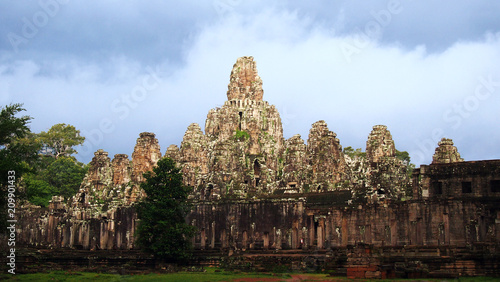 Bayon, historical ruins of Angkor Khmer Empire, Siem Reap, Cambodia