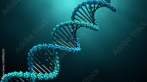 Fotografie, Tablou DNA molecule
