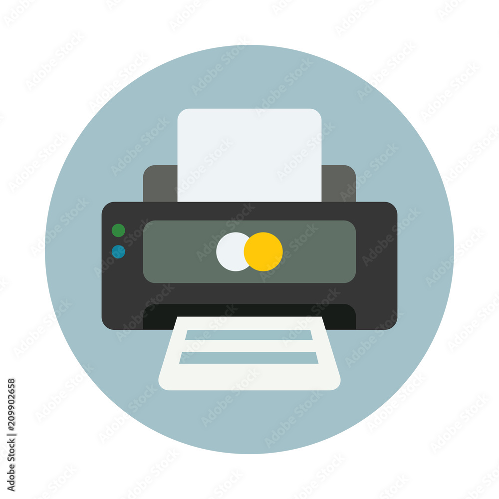 Printer Icon Flat Graphic Design Printer Icon Flat Graphic Design