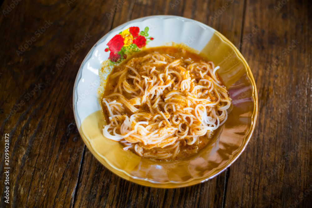 Yellow fish curry Khanom Jeen Yellow fish curry Khanom Jeen